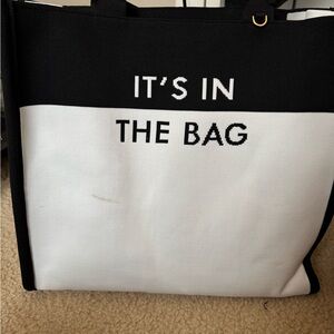 Chic Black and White Tote Bag